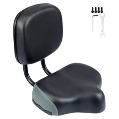 WEEROCK front view of oversized saddle showing wide seating comfort