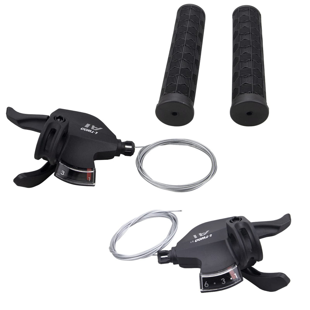 WEEROCK front view of shifters mounted showing clean installation and easy access
