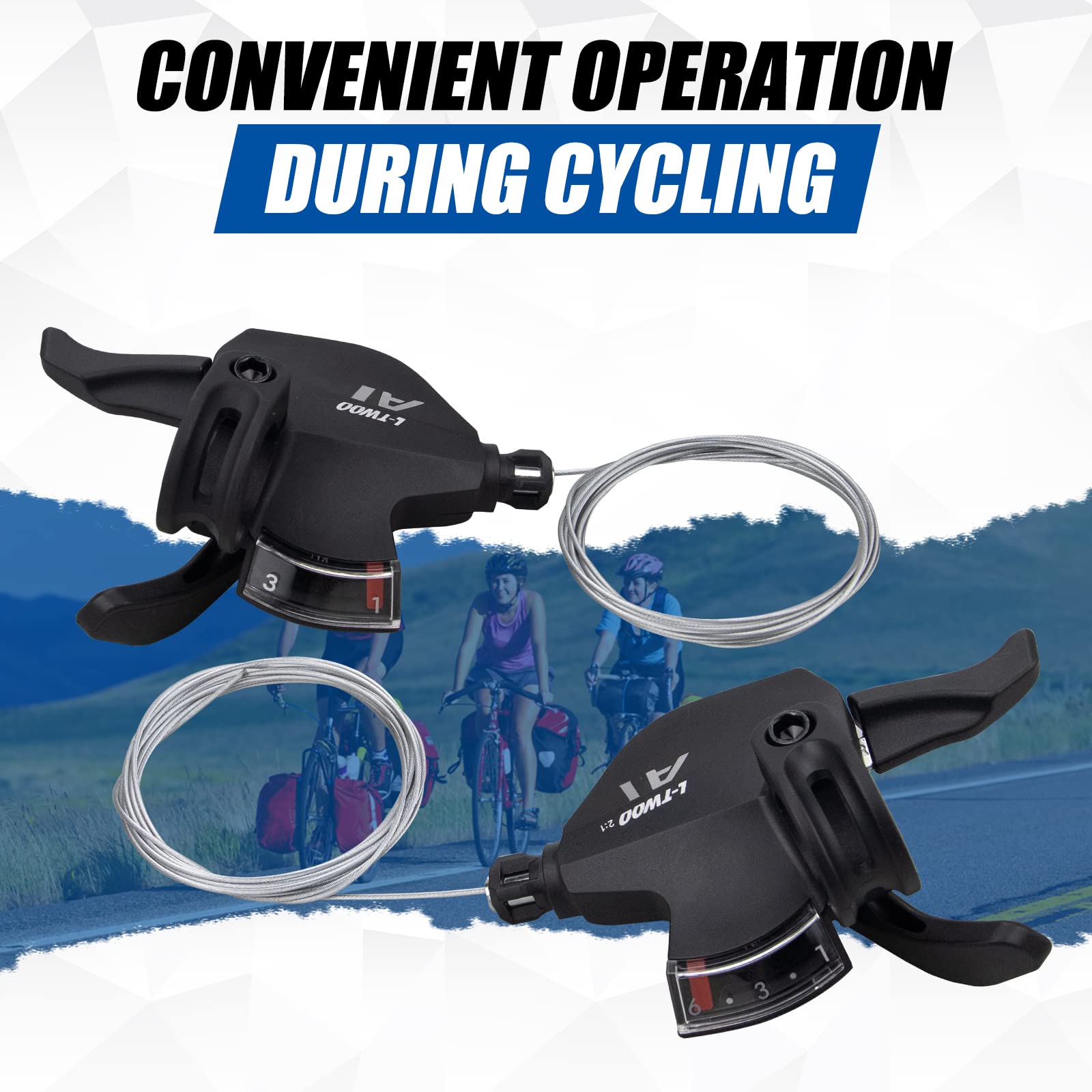 WEEROCK shifters installed on mountain bike for reliable trail shifting