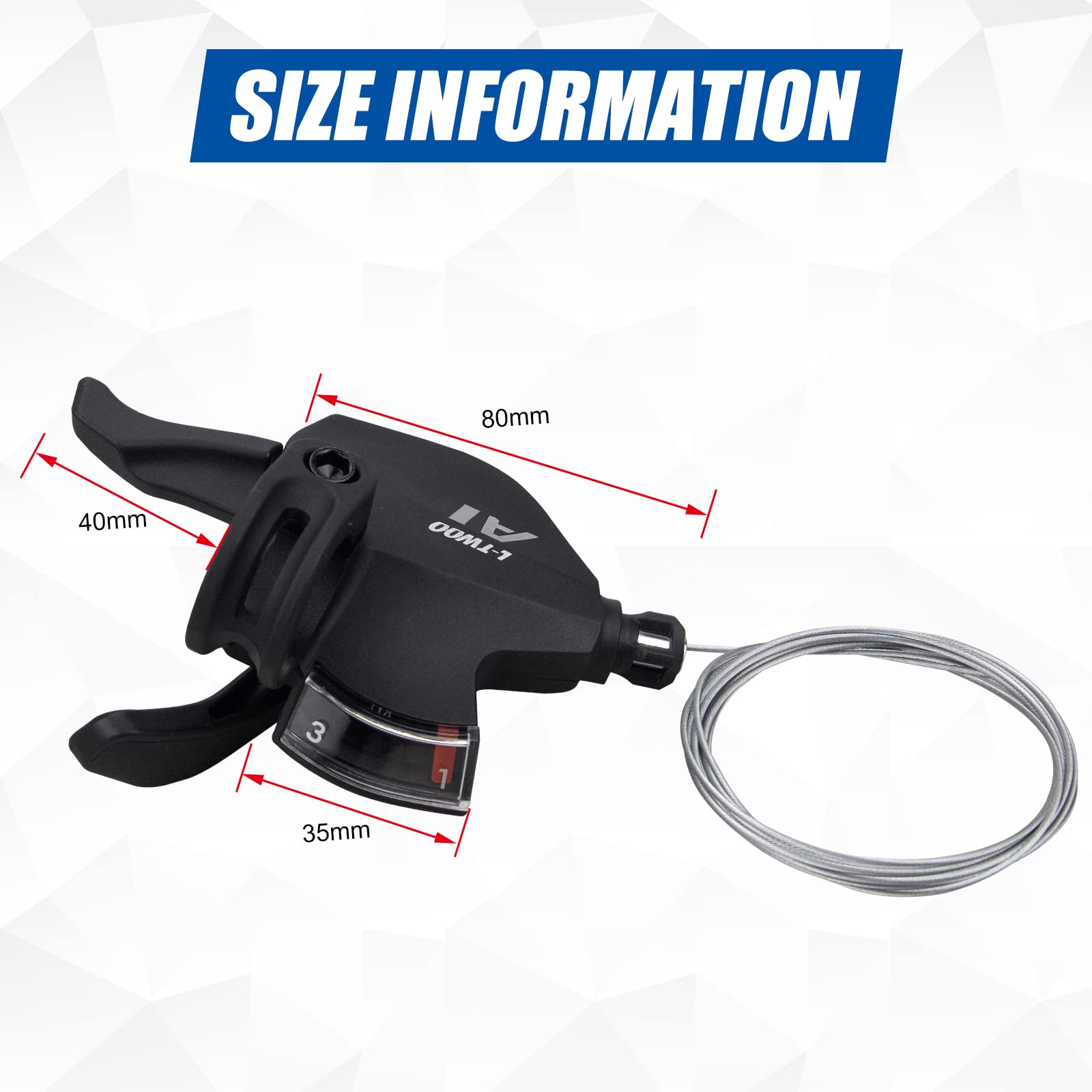 WEEROCK lever texture and pivot detail improving thumb grip and control
