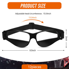 Weewooday goggles worn during basketball practice improving head-up dribbling