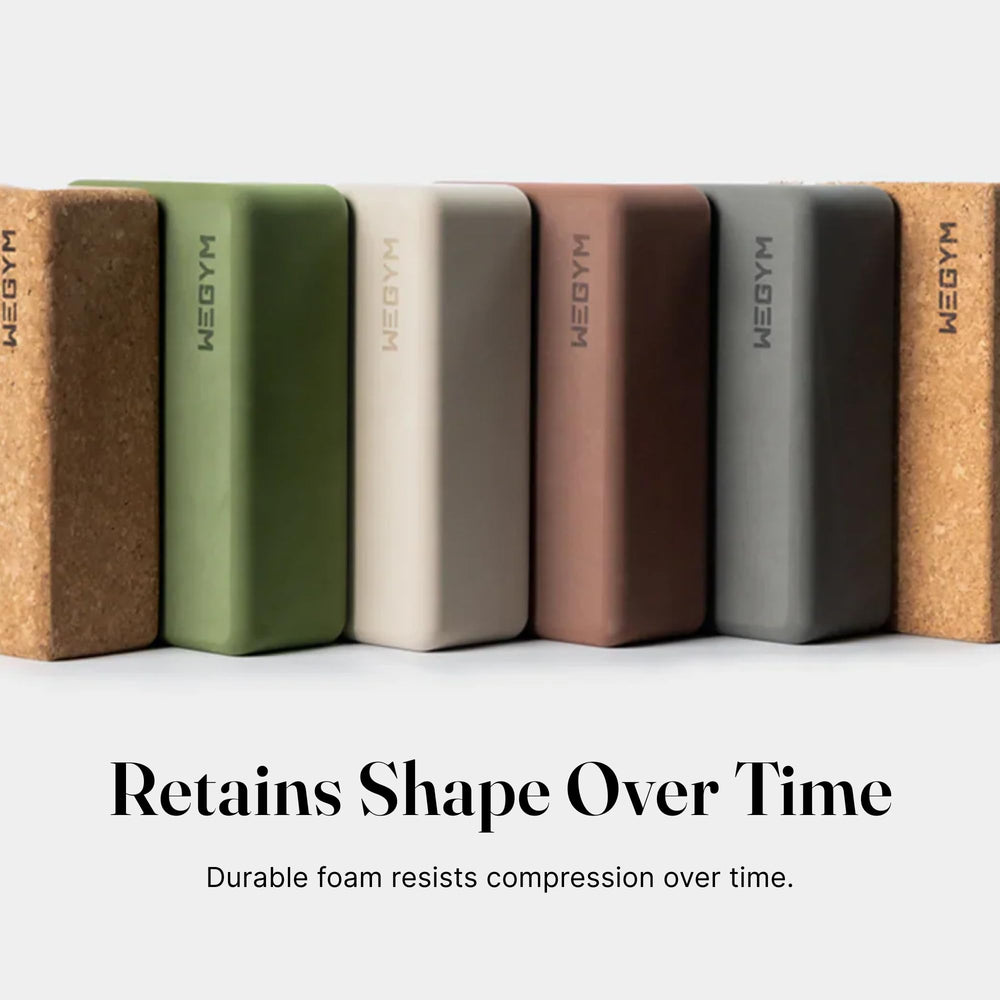 WeGym color set display showing rose block coordinating with studio gear