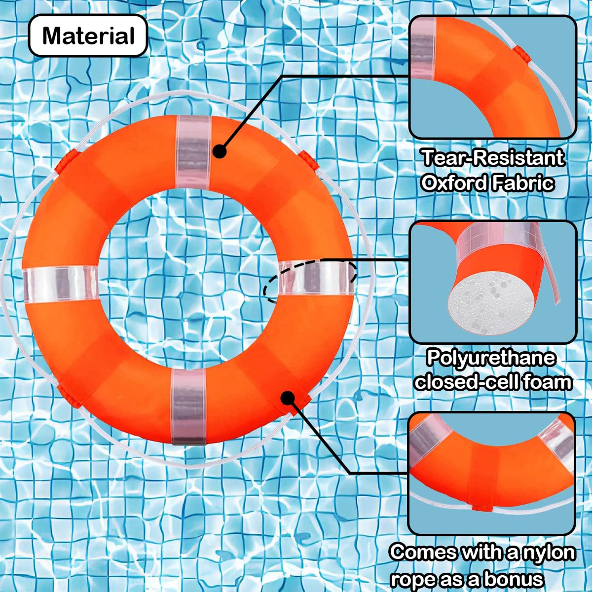 WeiliGrove floating rope and hand grip detail ensuring secure throw and retrieval