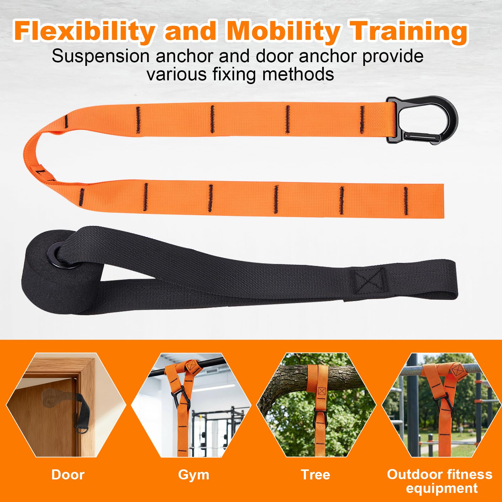 welspo door anchor installed in home door enabling quick workouts