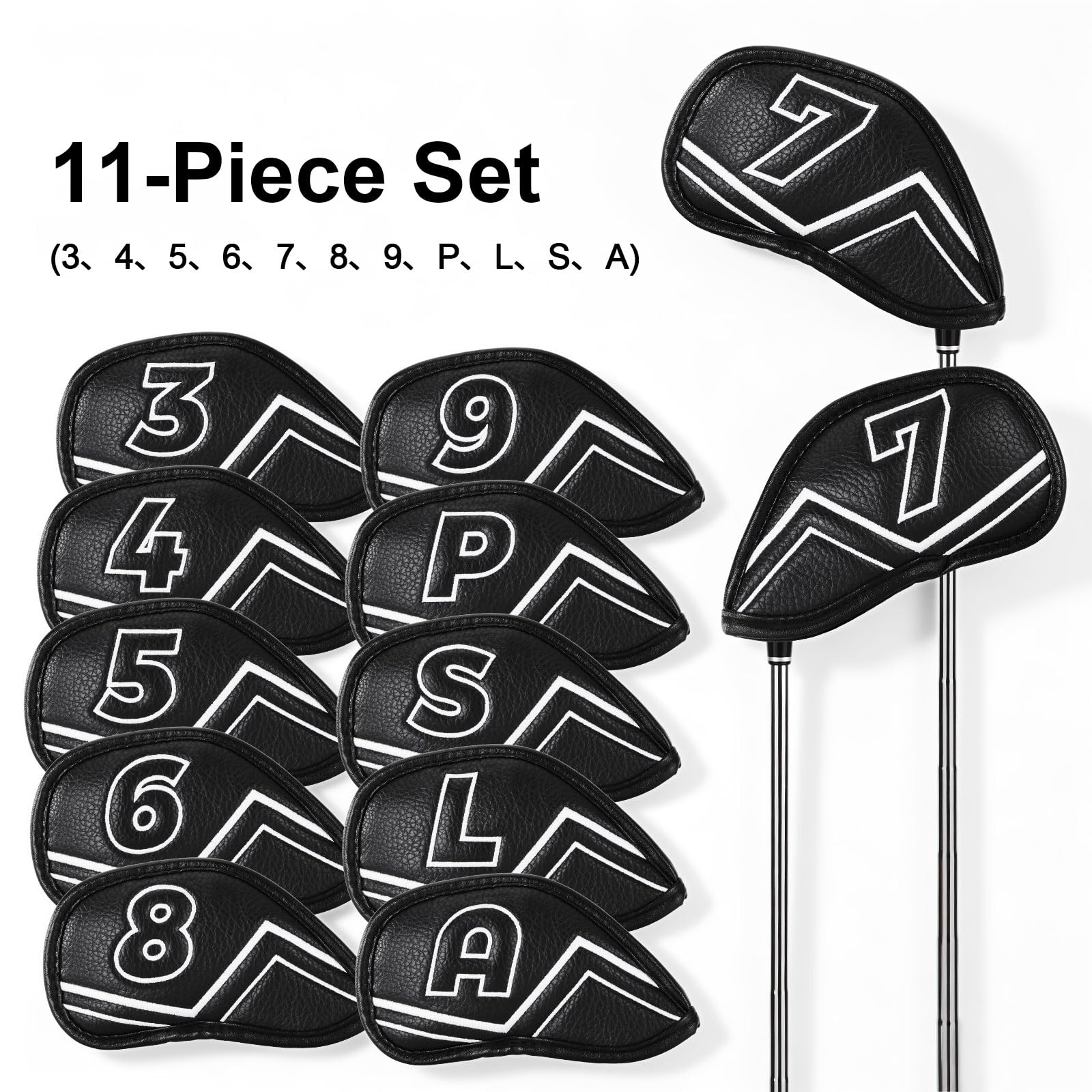 welspo covers on a golf bag demonstrating tidy, professional look