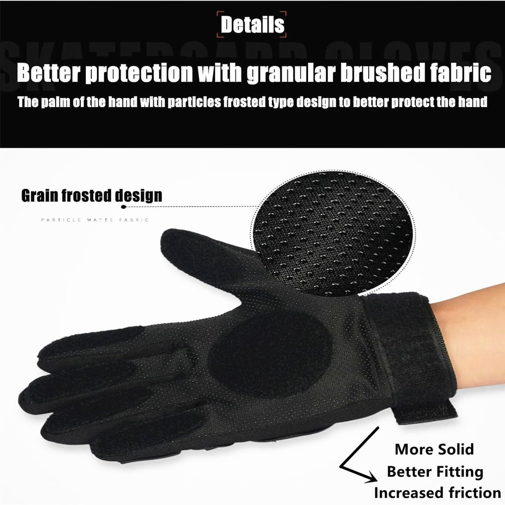 WENGINS gloves in use during a downhill slide illustrating control
