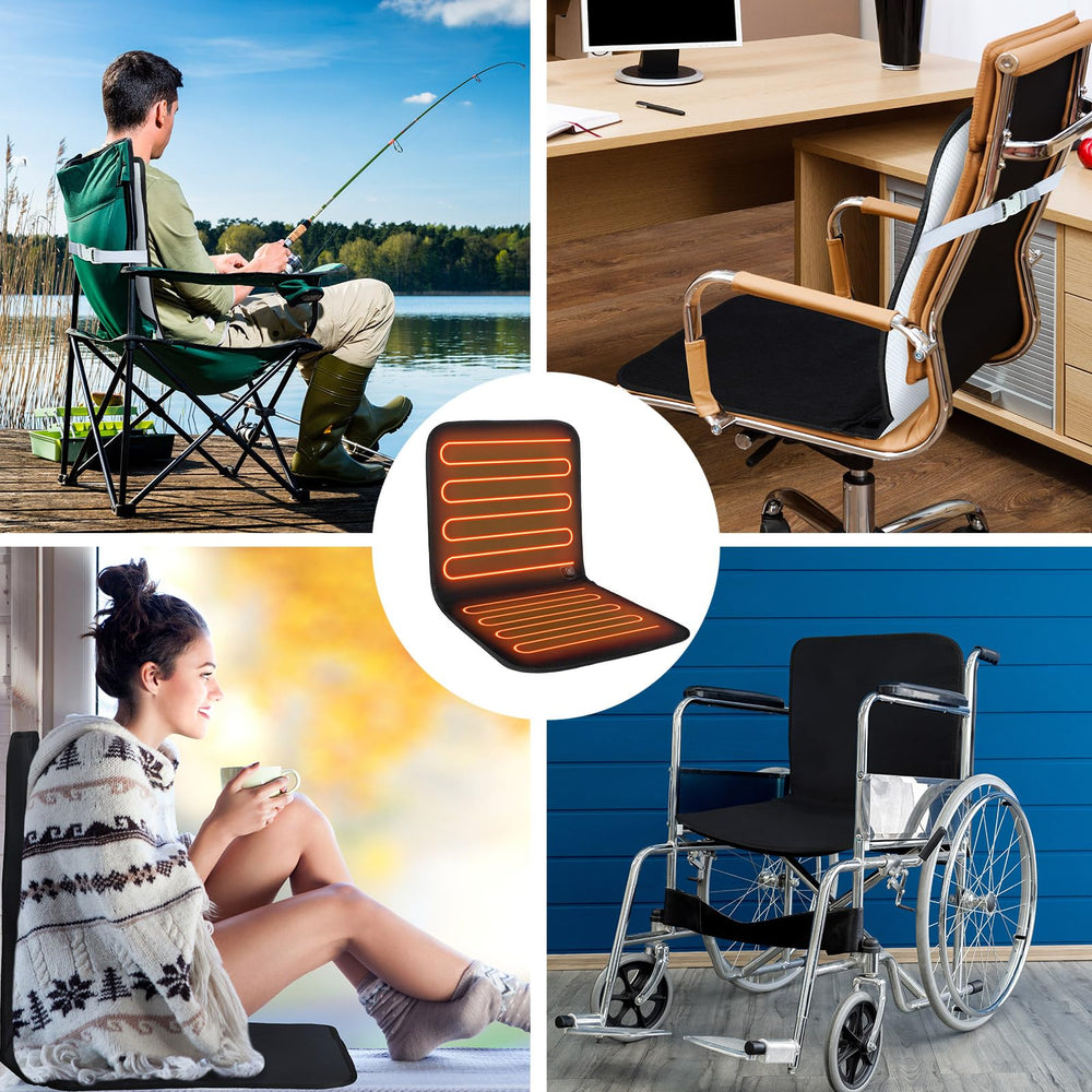 Wenqik cushion back showing anti-slip cloth and stable placement benefit on chairs