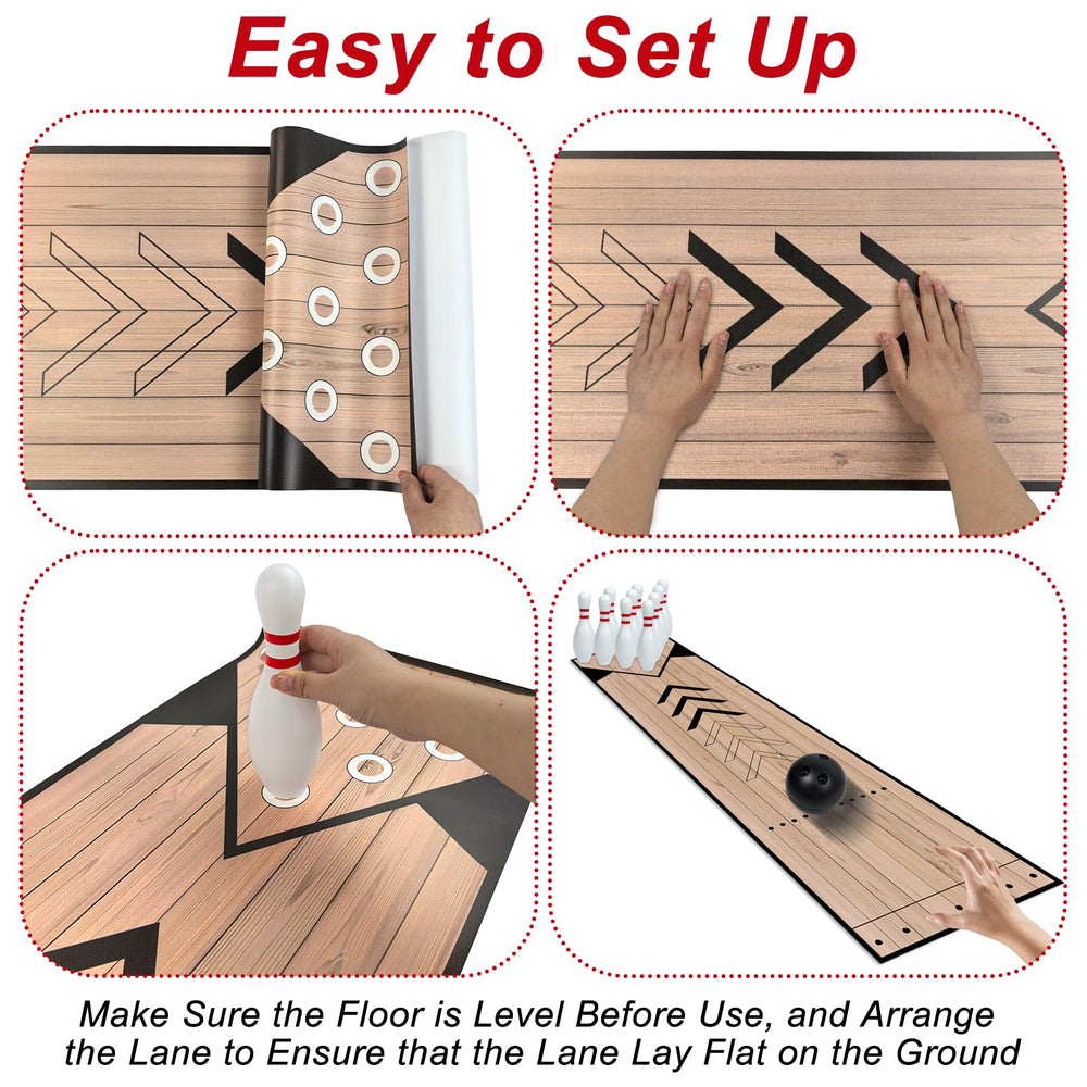 Wensdr unrolled 5.5ft lane in living room, enables indoor family games
