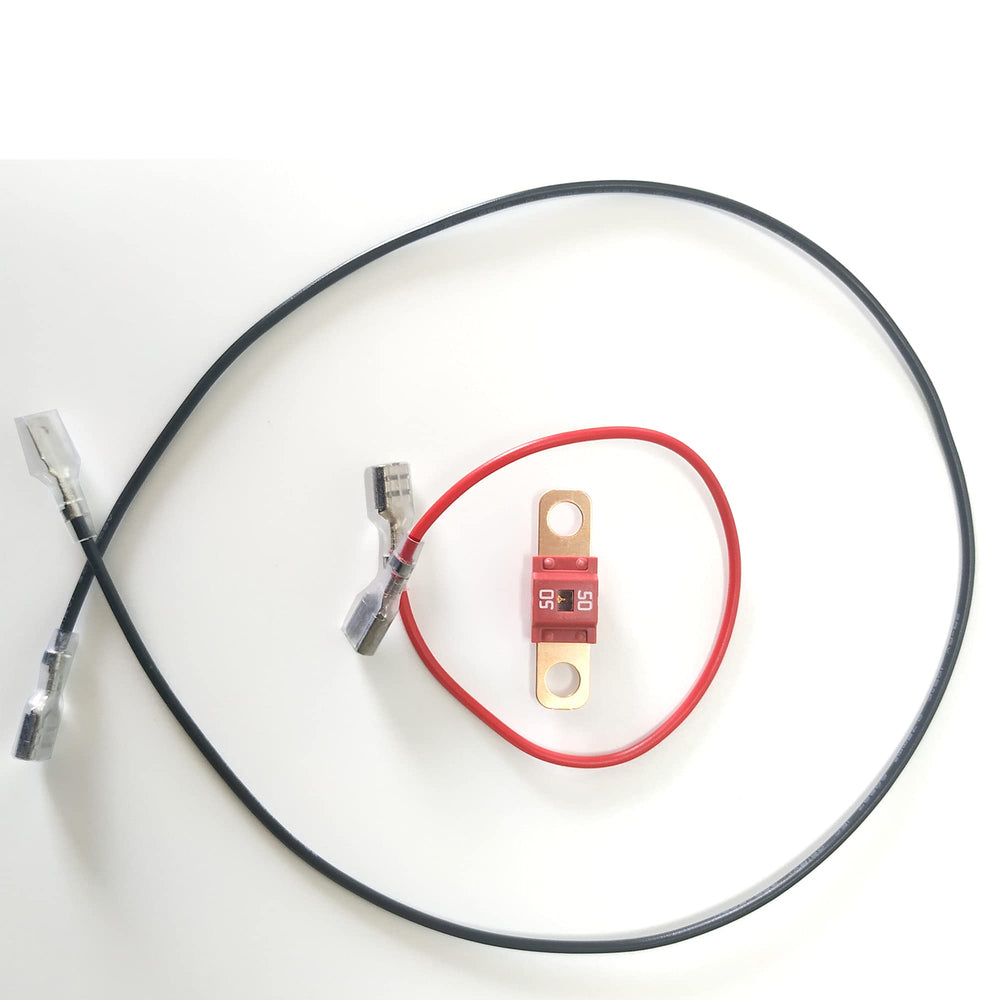 WERLAHO 50A fuse and insulated pillar included with board, ensuring safe replacement