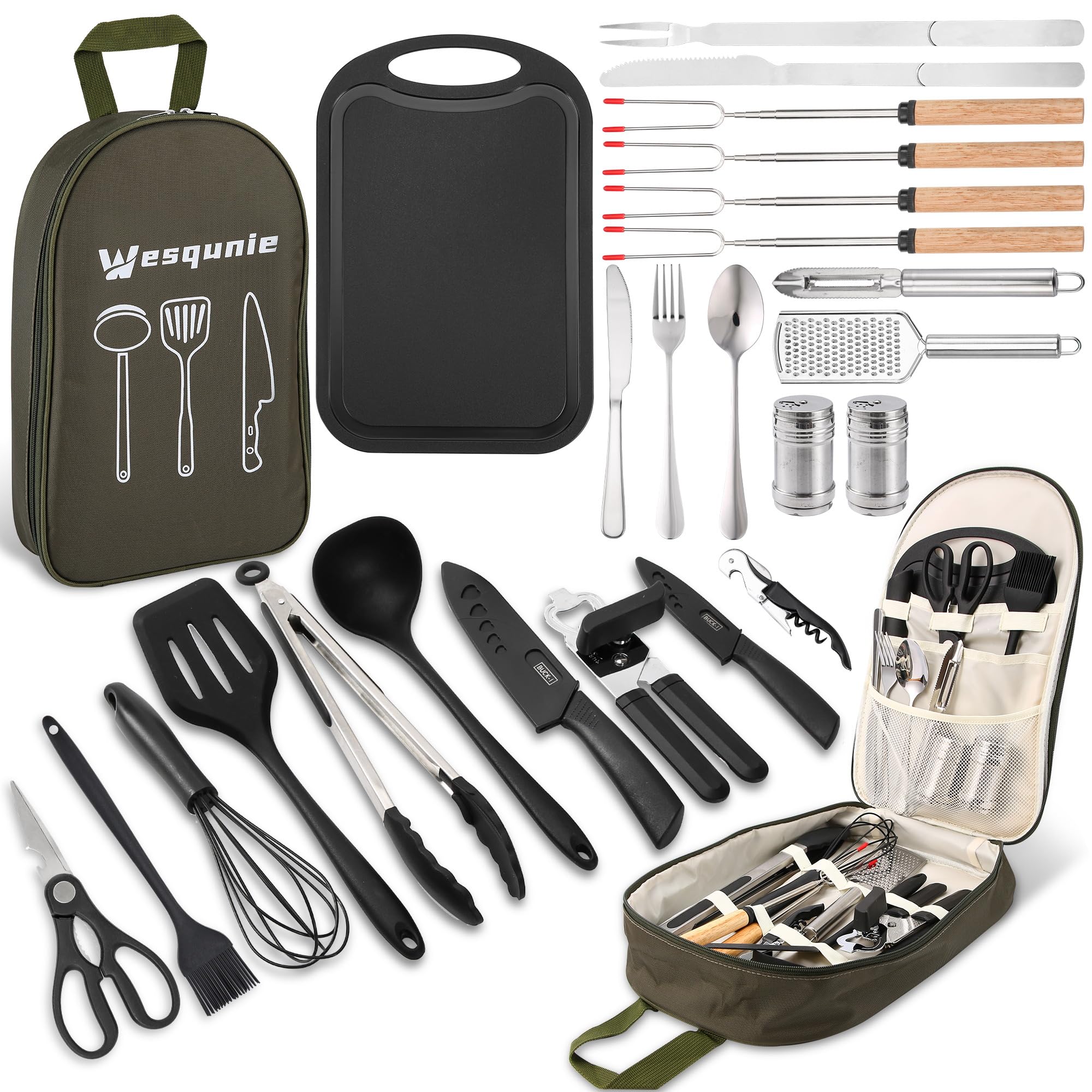 wesqunie organizer bag front view showing compact storage and portability