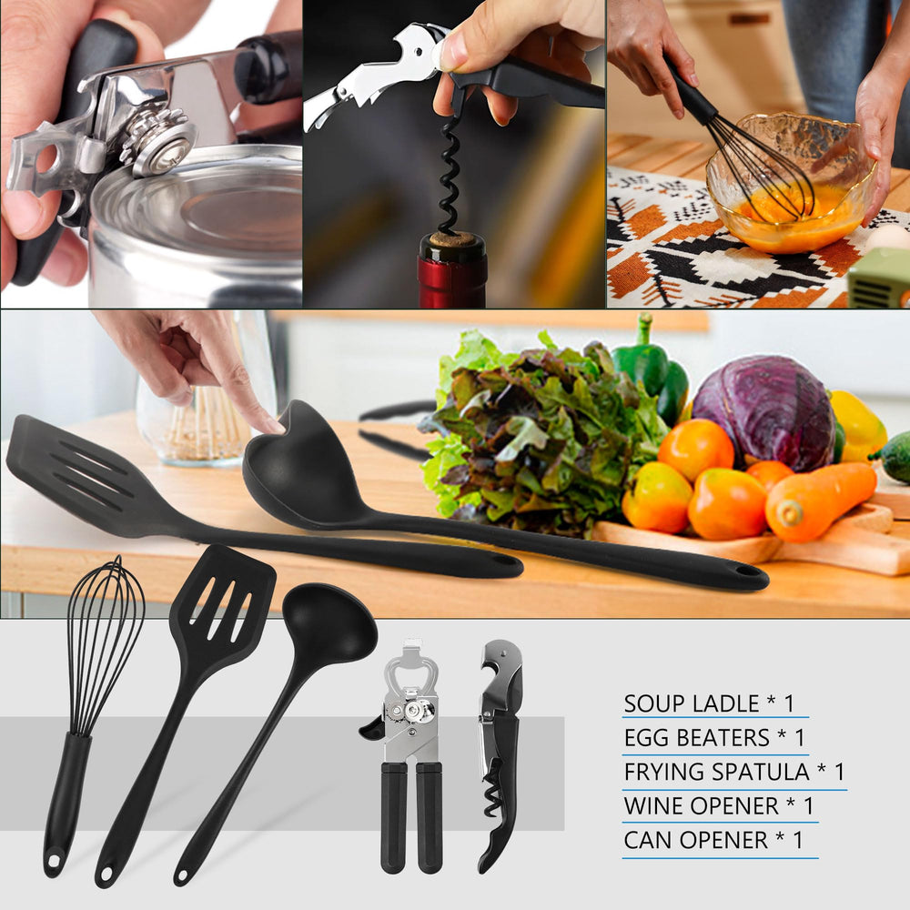 wesqunie long-handle tools in use over a camp stove keeping hands safe