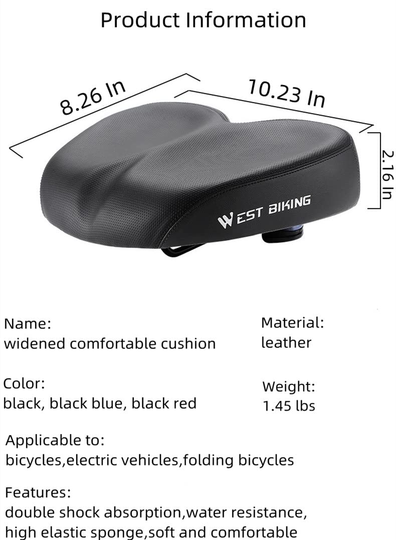 West Biking side profile highlighting thick cushion and arc support for smoother rides