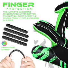 WESTWOOD FOX palm close-up of 4+3mm Dumbo latex for superior grip