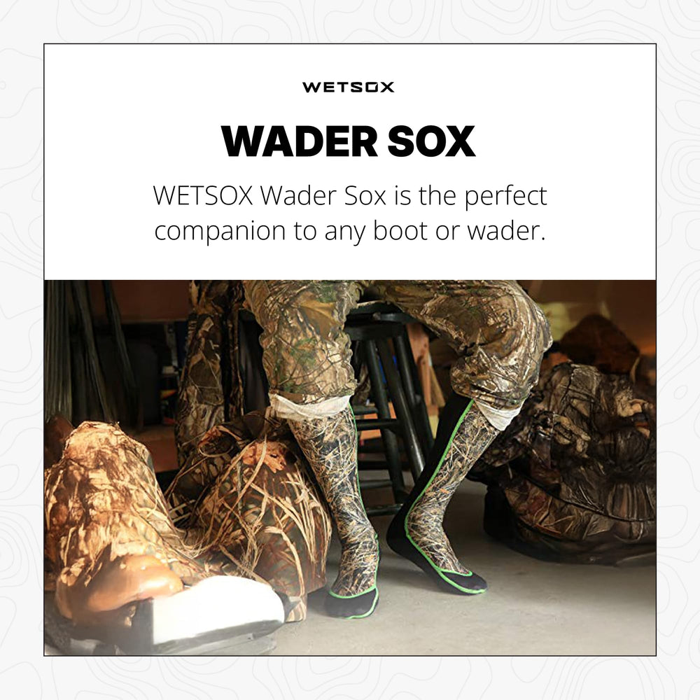 Wetsox grip detail on sole highlighting non-slip pattern for stability inside boots