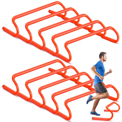 Wettarn front view of 10 orange hurdles showing full kit and visibility benefits