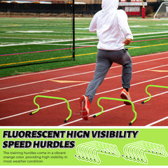 Wettarn hurdles in use during soccer drill demonstrating improved footwork and speed