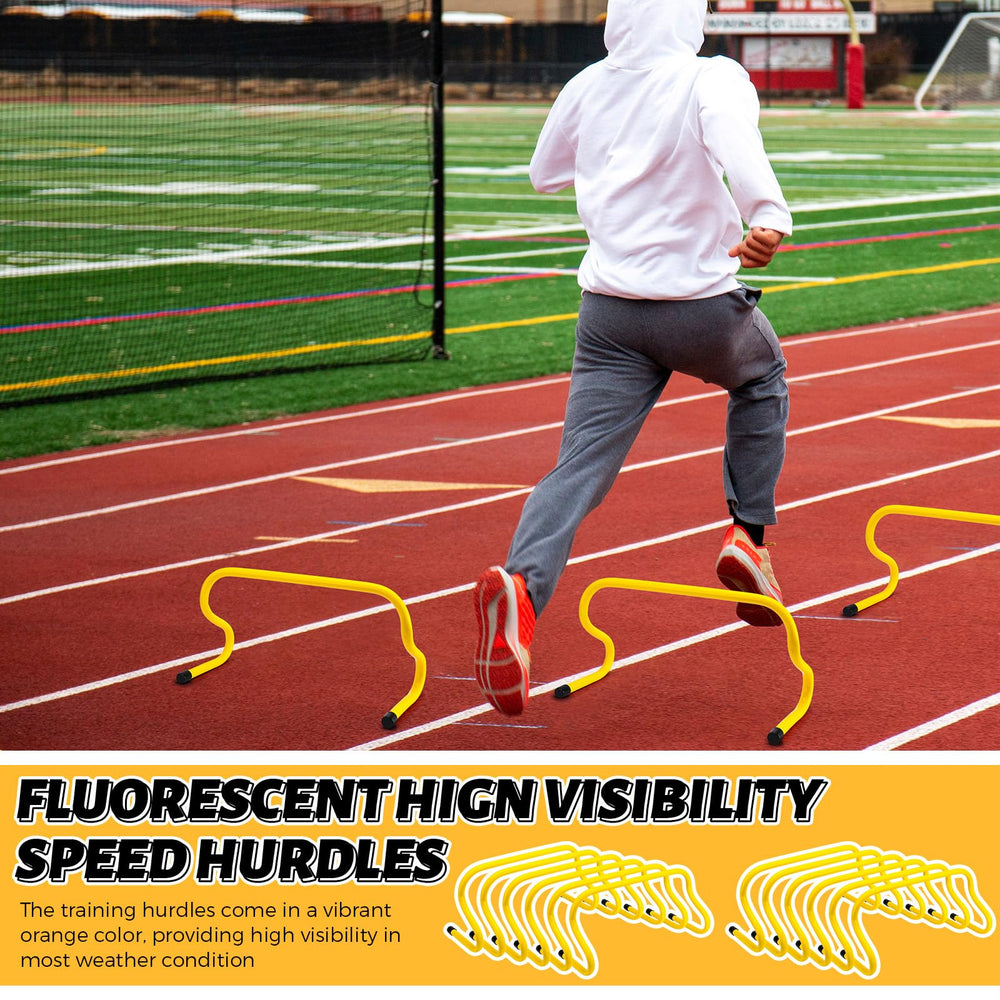 Wettarn hurdles in use during soccer drill showing improved agility