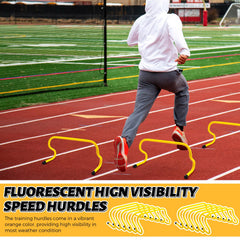 Wettarn hurdles in use during soccer drill showing improved agility