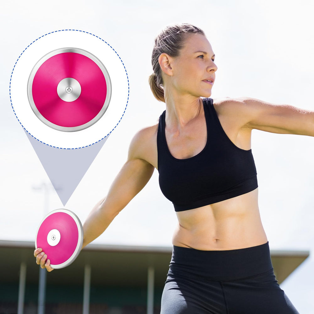 Wettarn discus in use on track field demonstrating consistent flight