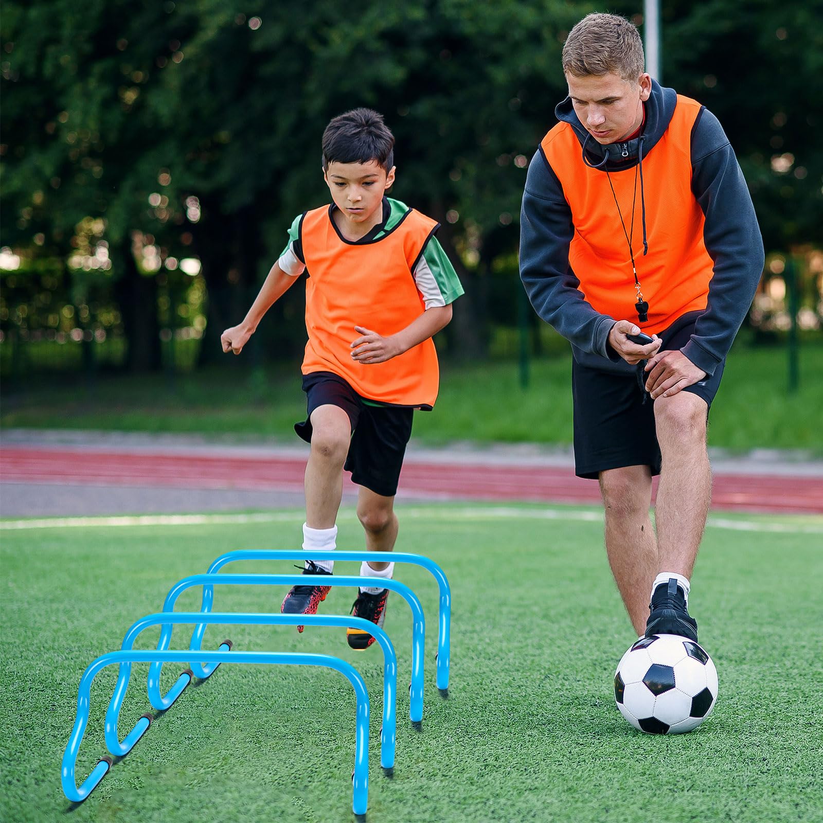 Wettarn single hurdle side profile demonstrating low 9-inch height for speed work