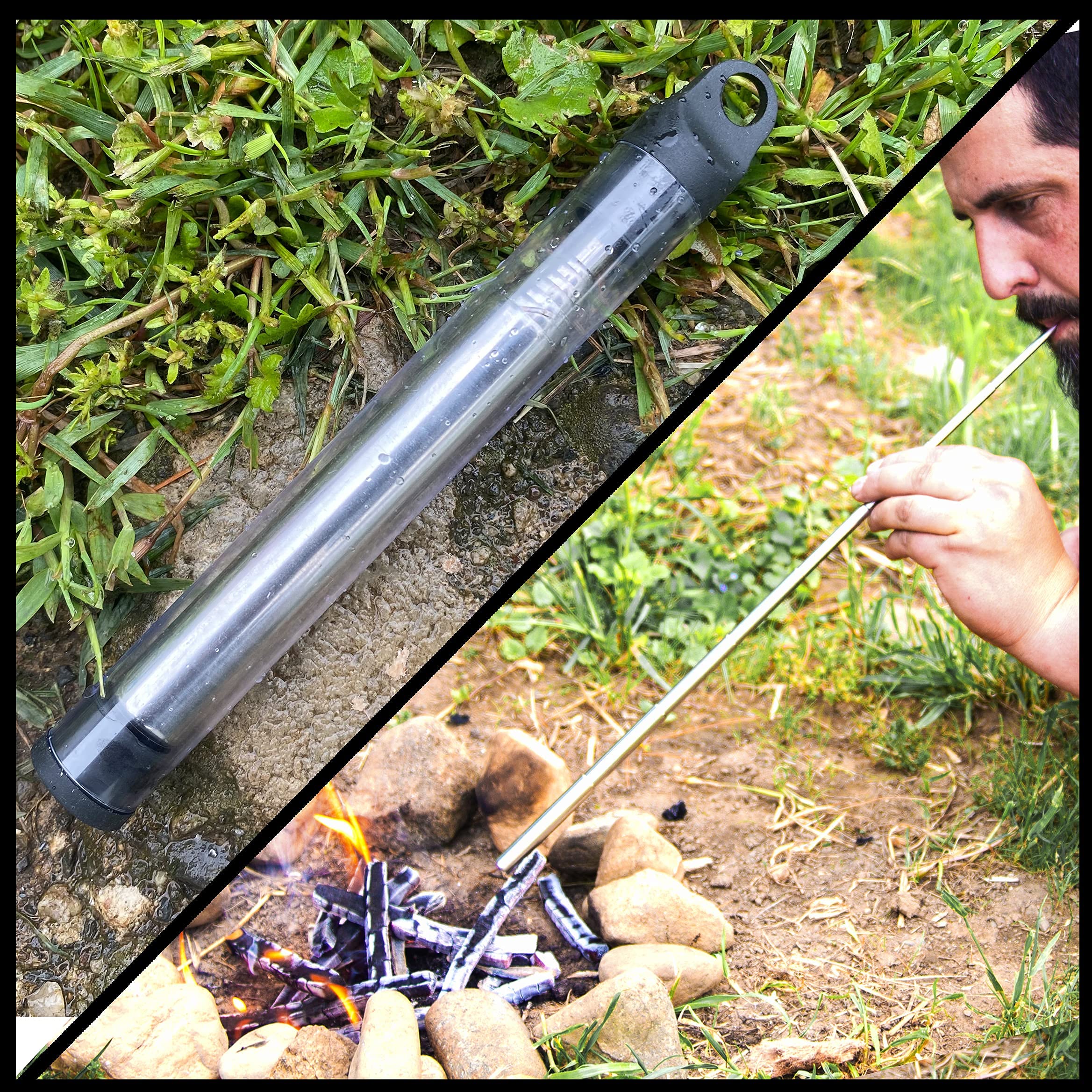 WEYLAND fire starting in use with ember and tinder demonstrating practical outdoor performance