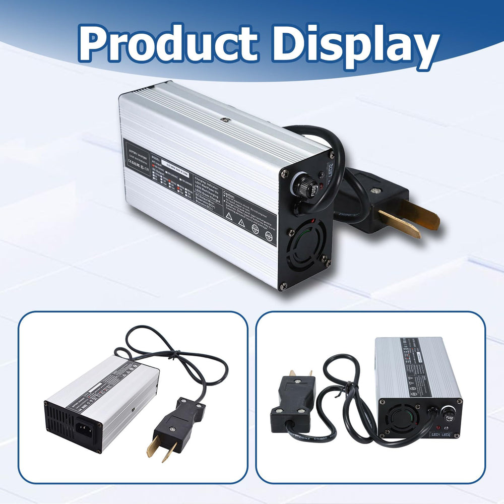 WFLNHB charger label closeup displaying voltage and safety specs for confidence