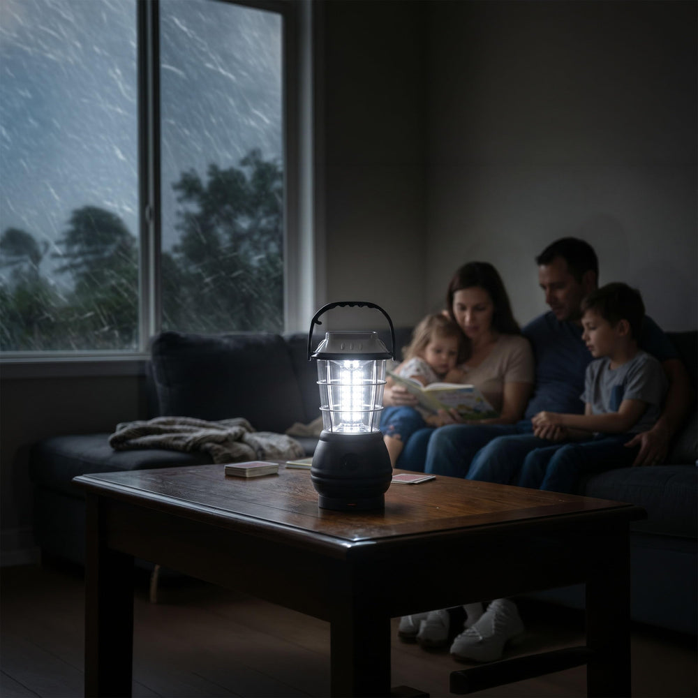 Whetstone lantern hung inside a tent providing focused campsite illumination