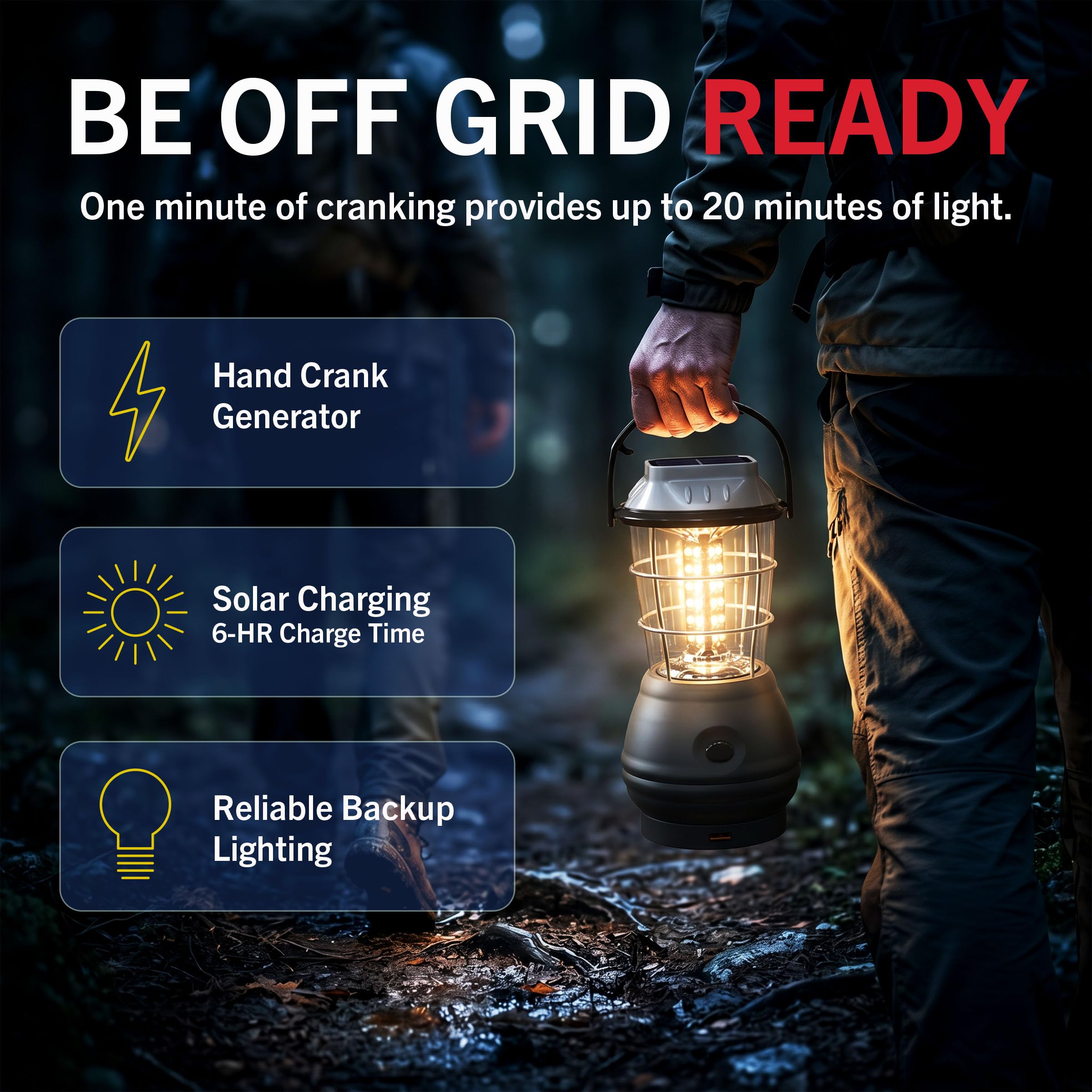 Whetstone lantern 36-LED array closeup delivering bright, long-lasting light