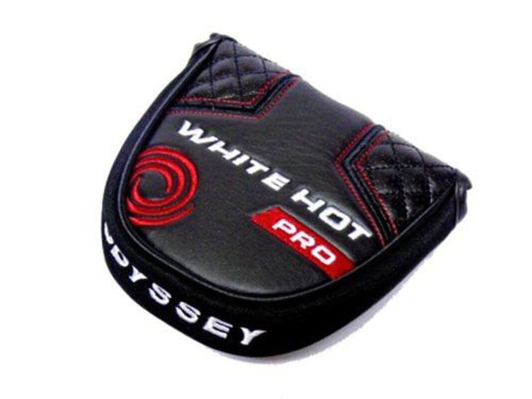 White Hot Pro front view of mallet headcover showing magnetic closure and stylish protection
