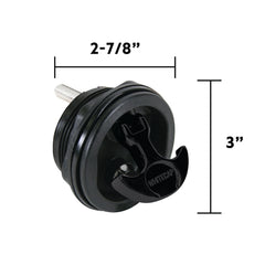 Whitecap T 3226BC side profile showing depth range and low-profile installation benefit