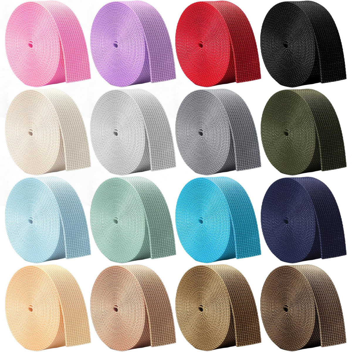 Wholelovein front packaging showing 16 colorful webbing rolls and benefits