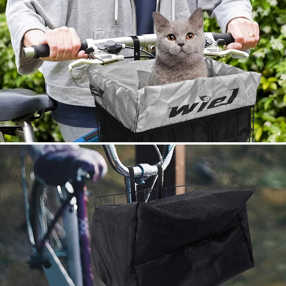 Wiel carrying groceries and picnic gear in real-life commuting scene