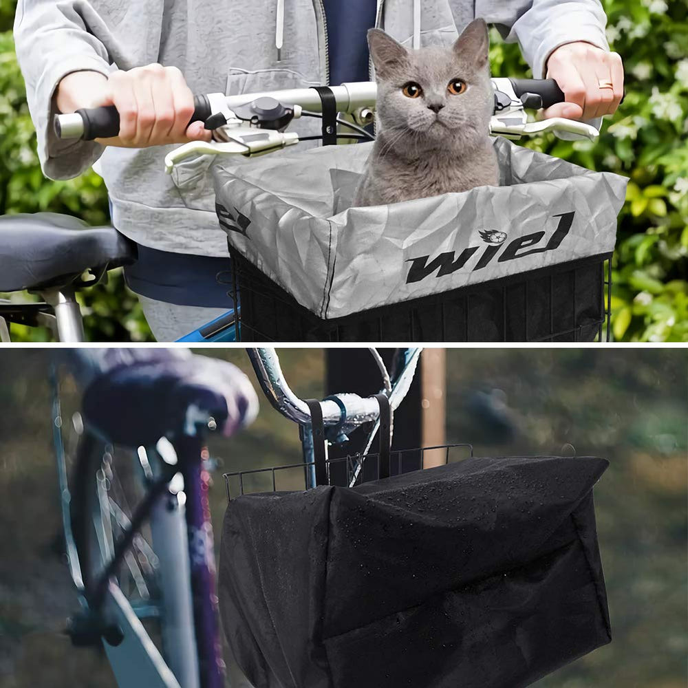 Wiel carrying groceries and picnic gear in real-life commuting scene