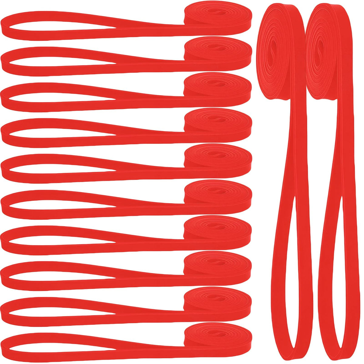 WIFOCU front packaging showing 12-piece resistance band set and contents, clear organization benefit