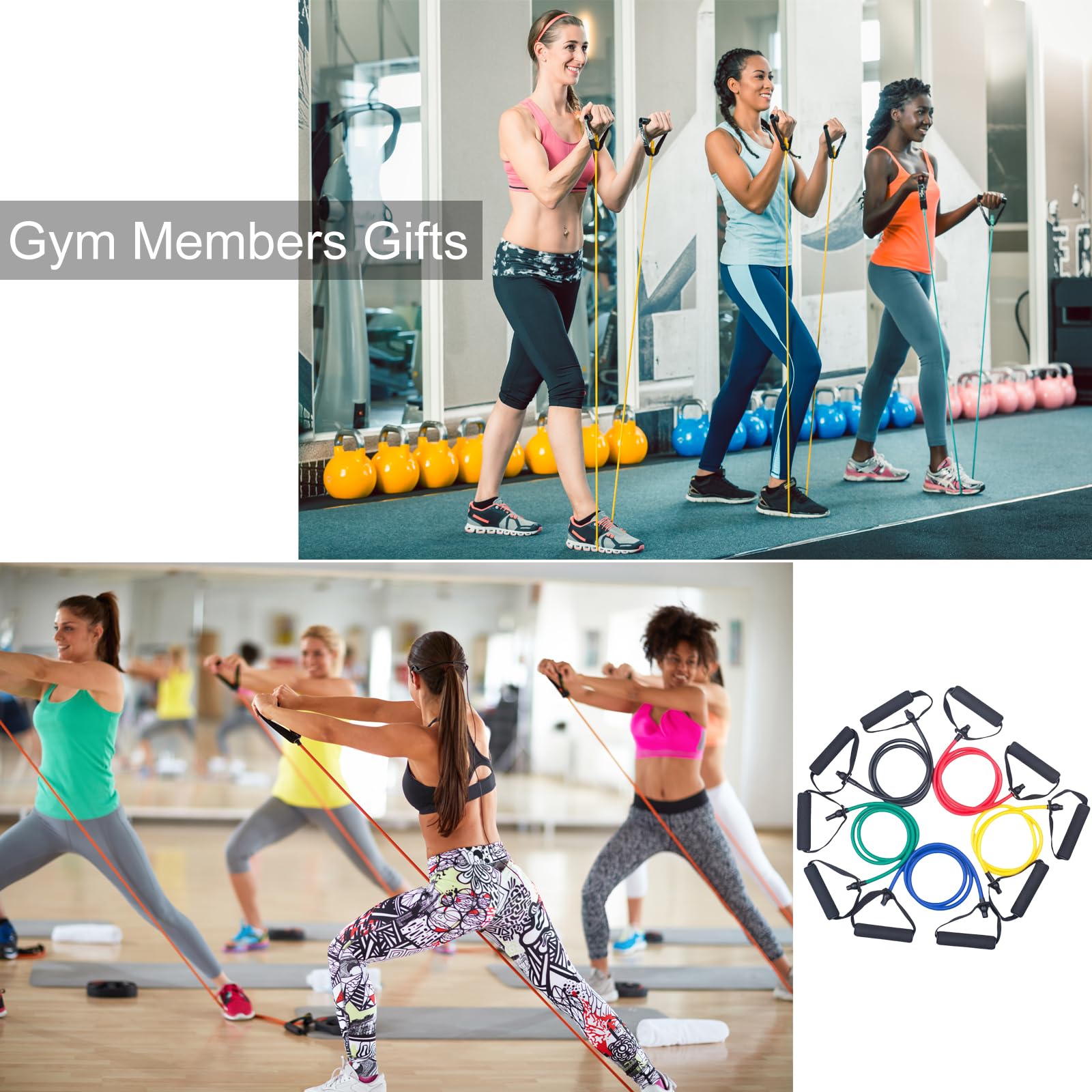 WIFOCU resistance bands in use during a home workout illustrating versatility and space-saving