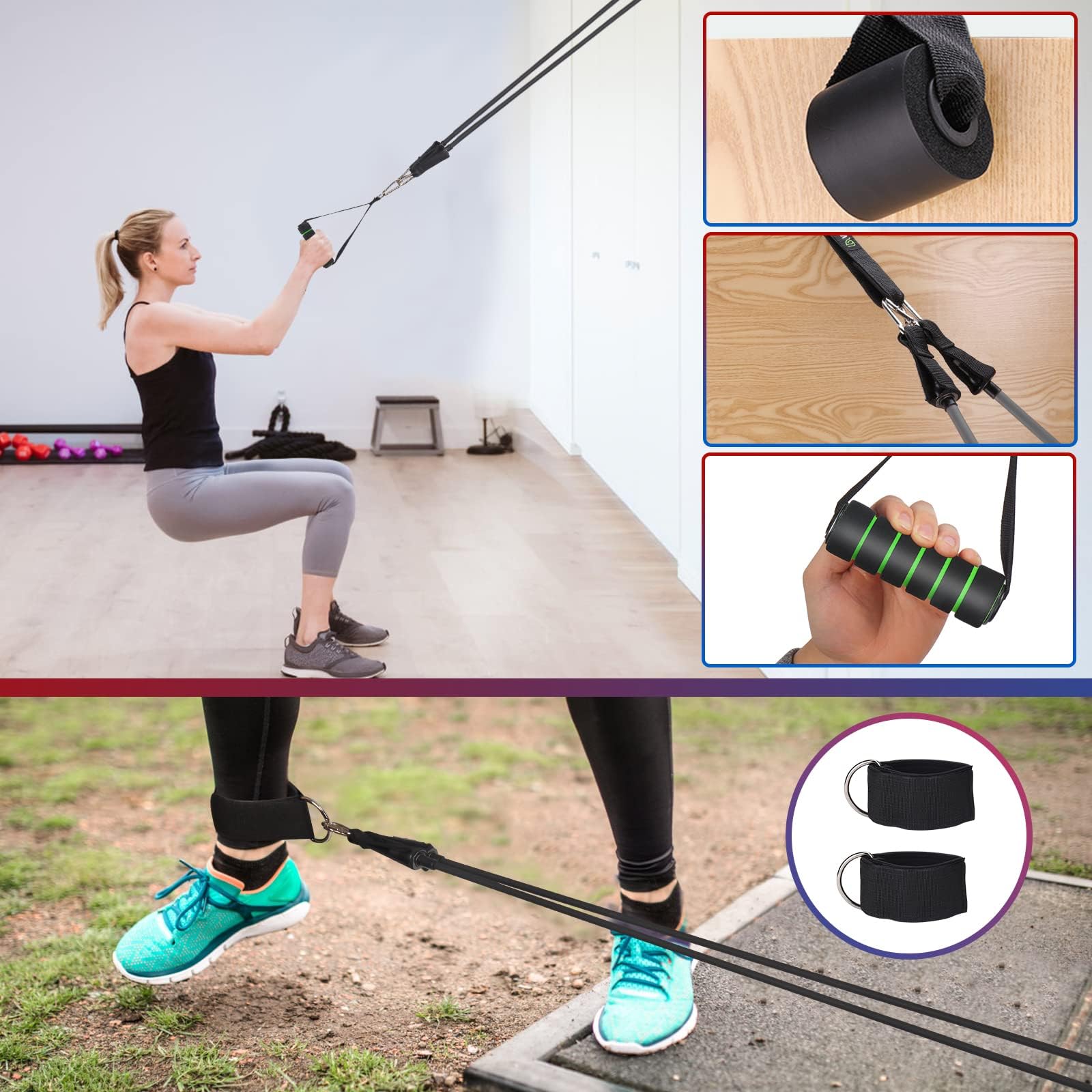 WIKDAY foam ankle strap close-up for secure lower-body rehabilitation support
