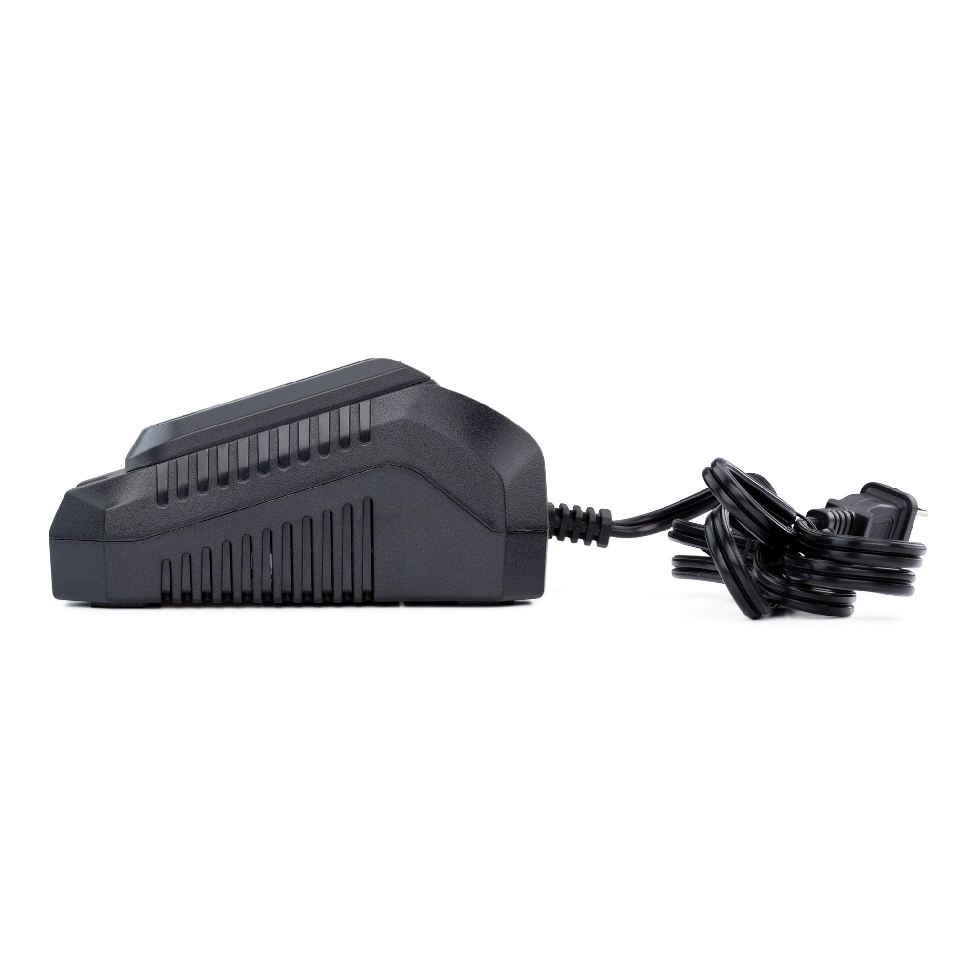 Wild Badger Power charger close-up of charging port and connectors for secure battery contact