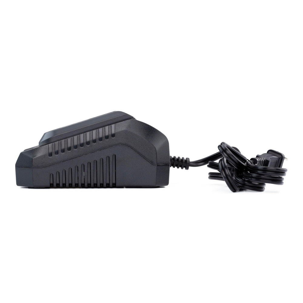 Wild Badger Power charger close-up of charging port and connectors for secure battery contact