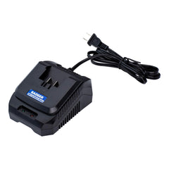 Wild Badger Power charger front view showing LED indicators and compact design for fast recharging