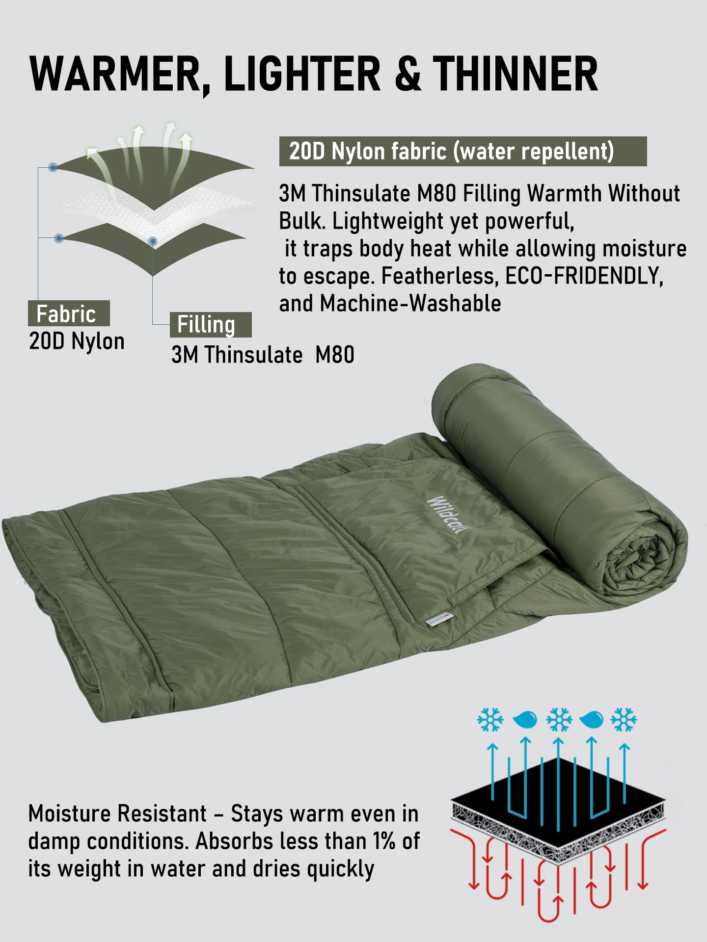 WildCall detachable hood detail demonstrating easy on-off attachment