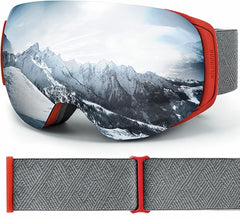 Wildhorn Roca front view showing crimson silver frame and panoramic lens benefit clear vision