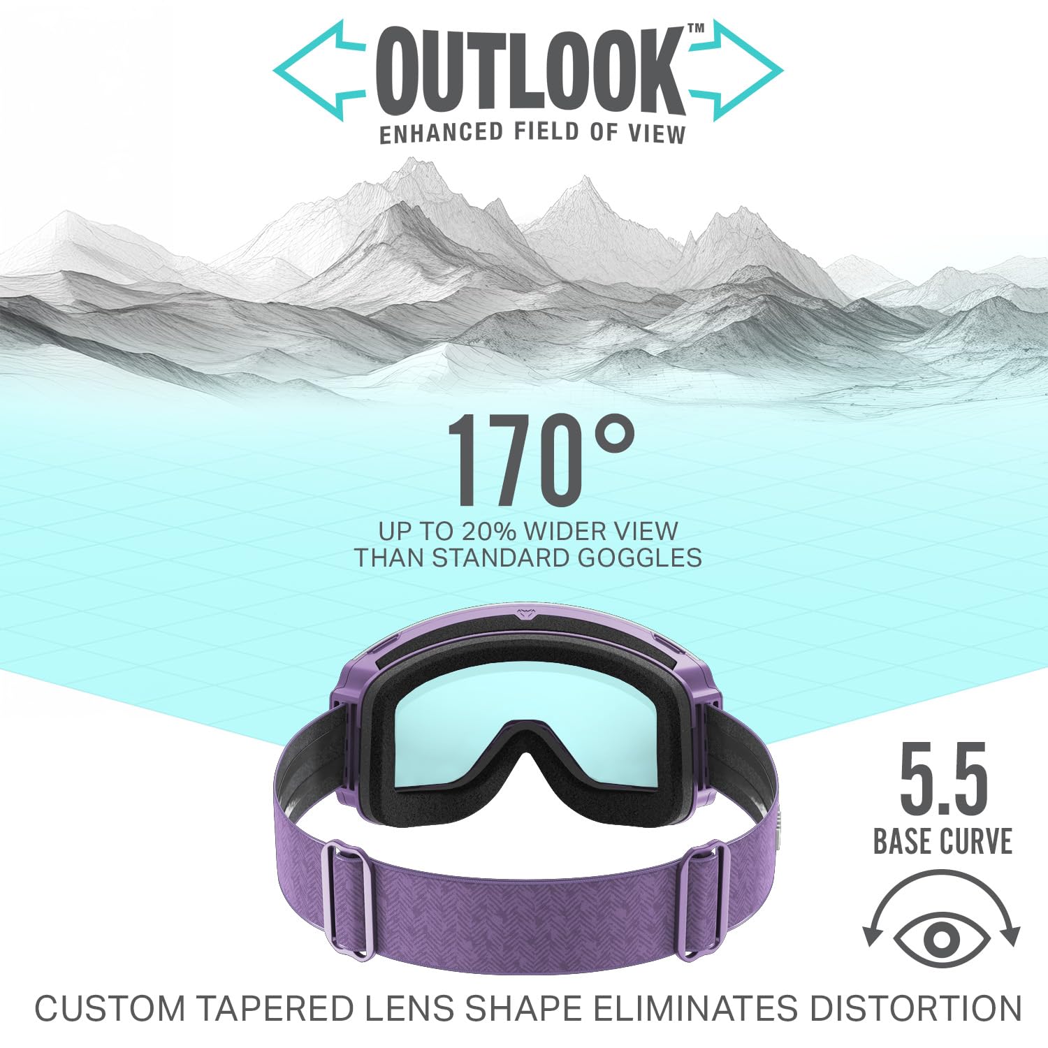 Wildhorn Roca Pro worn on slope showing improved peripheral awareness
