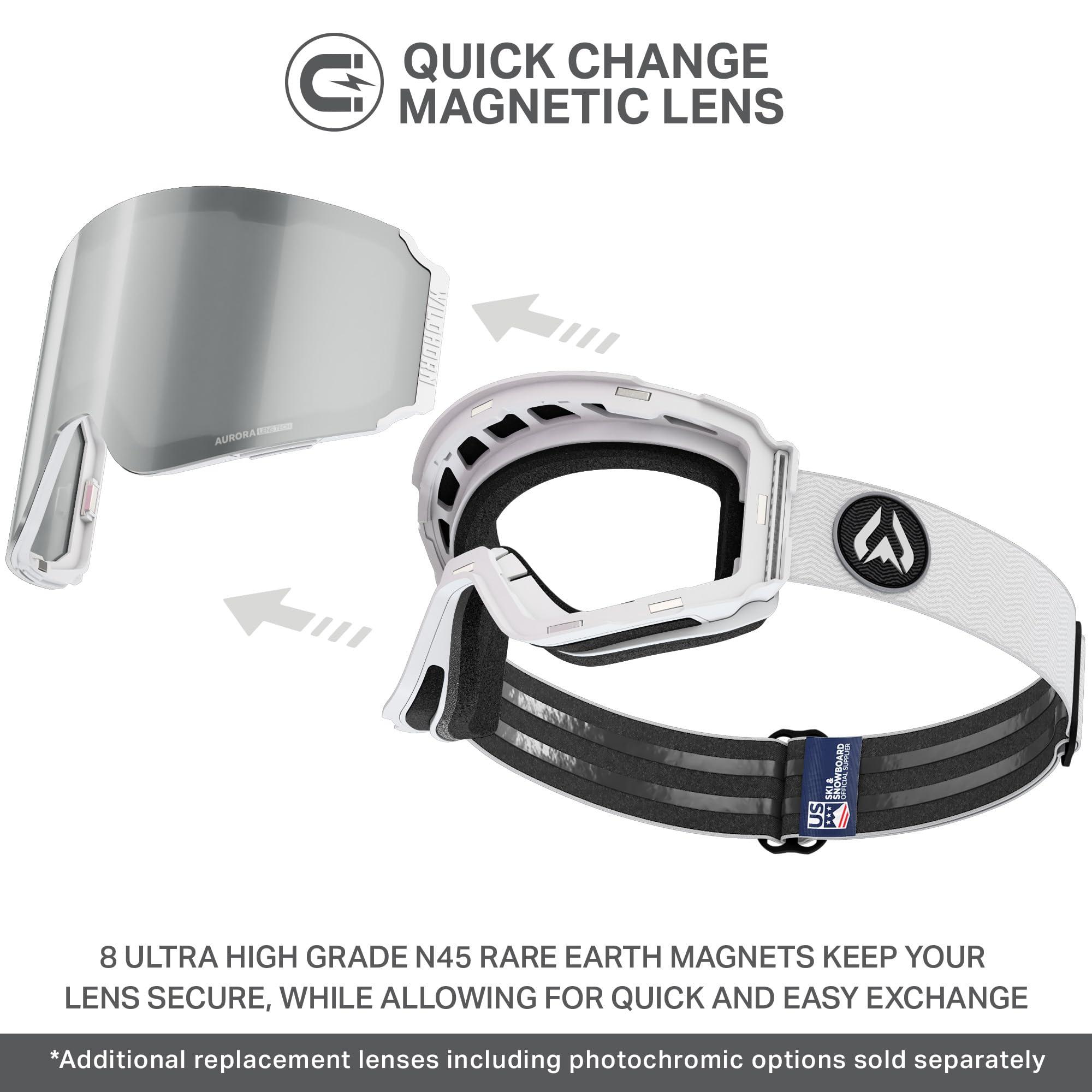 Wildhorn Roca Pro magnetic lock detail for fast, secure lens swaps