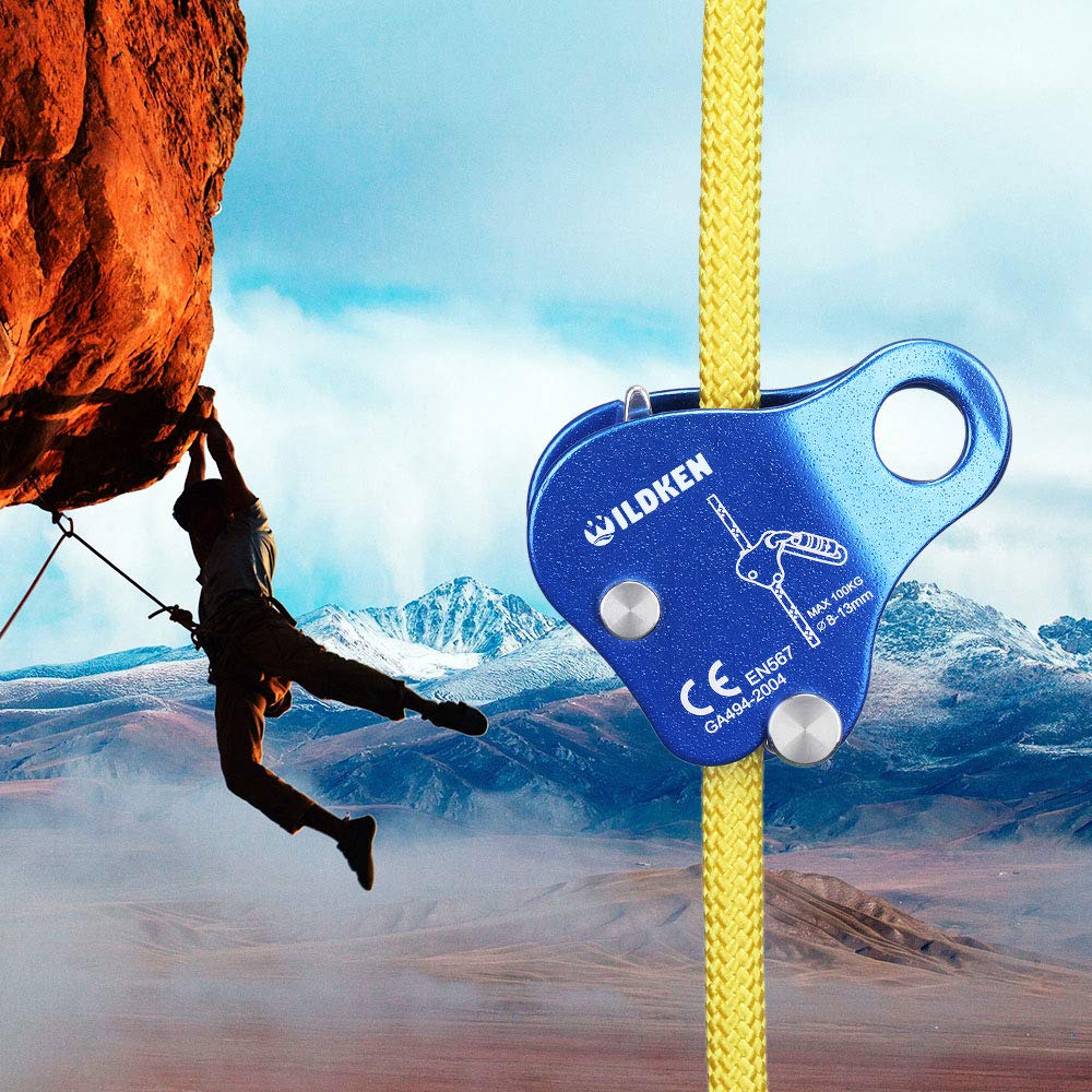 WILDKEN ascender packaged with climbing gear for convenient transport