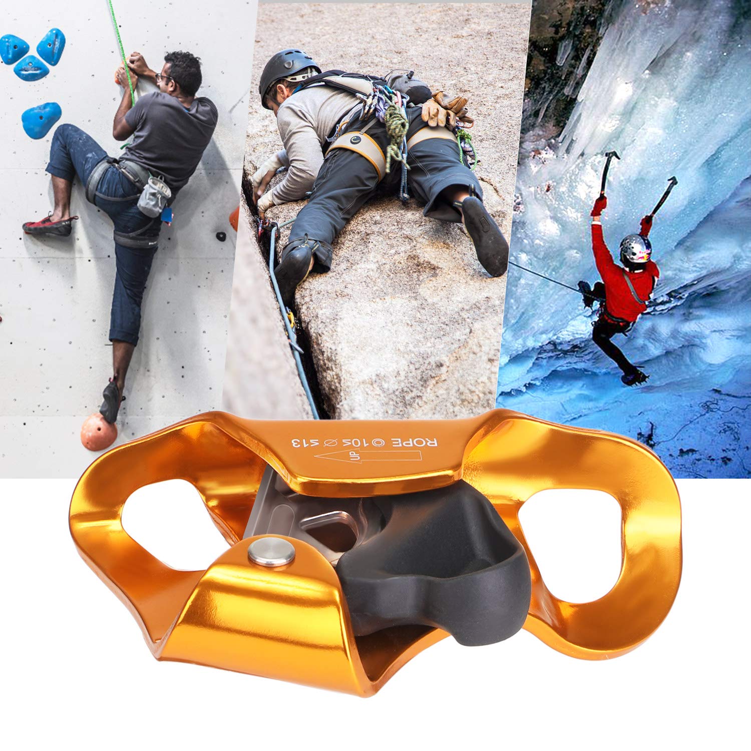 WILDKEN ascender in gear bag with other equipment showing travel-ready design benefit easy packing