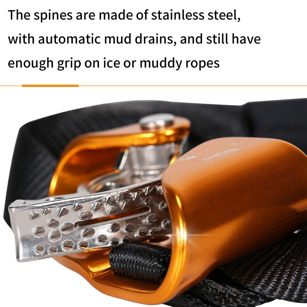 WILDKEN foot ascender inside gear kit showing compact size for transport and organized storage