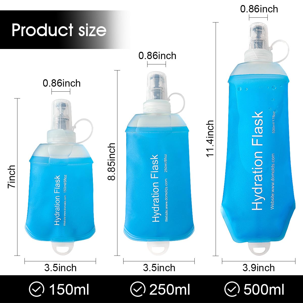 WILDREEDS soft flask inserted in a running vest pocket for convenient drinking