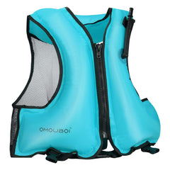 willceal front view of inflated vest showing fit and visibility benefit