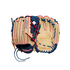 WILSON front view of glove showing ready-to-play fit and striking colors