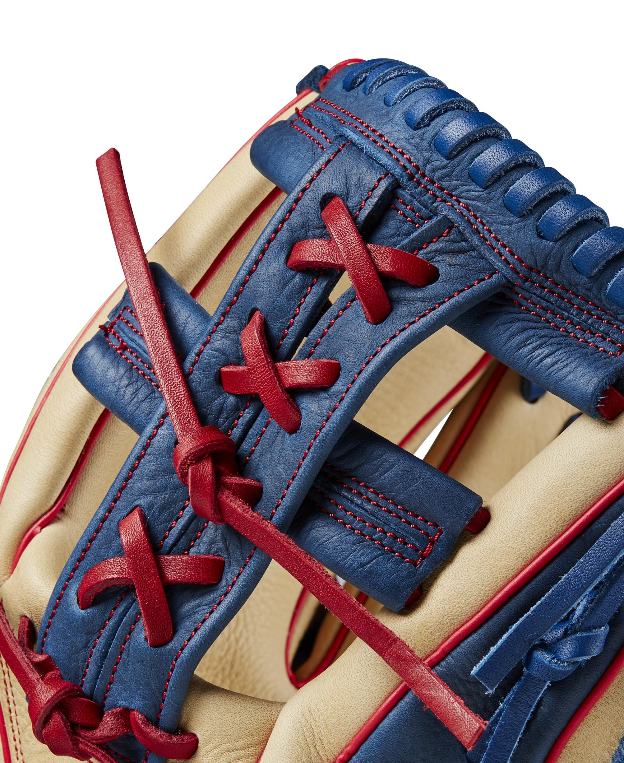 WILSON glove beside baseball illustrating 11.5 inch size and scale